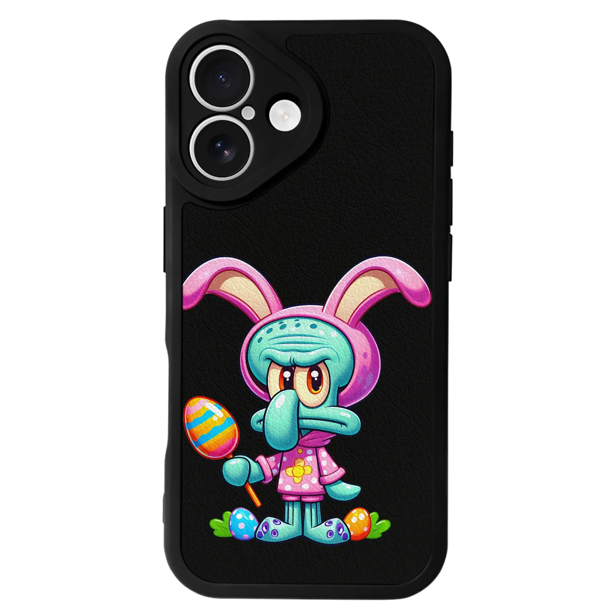 スポンジボブ グッズ イカルド - IPhone 16シリーズ対応 ・ シリコンスマホケース ・ レザー調 ・ 高精度フィット ・ 耐衝撃 ・ ワイヤレス充電対応 ・ 精密カット